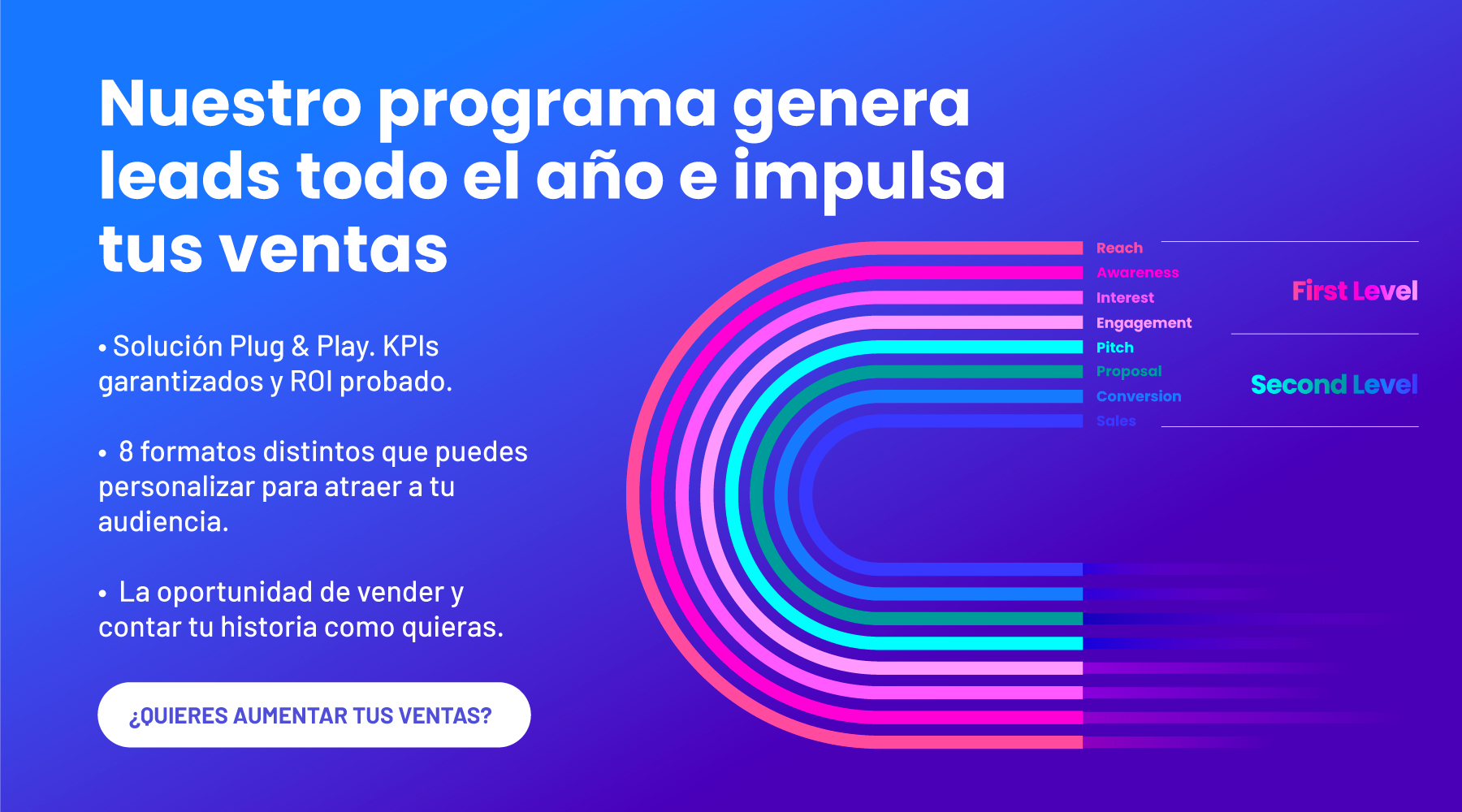 Nuestro programa genera leads todo el año e impulsa tus ventas ¿Quieres aumentar tus ventas?